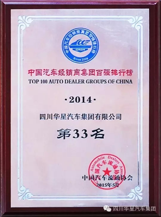 2014年度中國汽車經(jīng)銷商集團百強排行榜正式發(fā)布_騰凱融資租賃